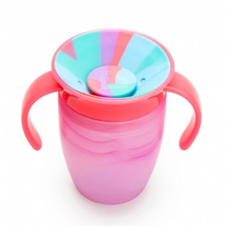 taza antigoteo miracle 360 con asas 200ml tropical munchkin