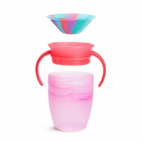 taza antigoteo miracle 360 con asas 200ml tropical munchkin