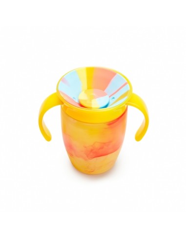 taza antigoteo miracle 360 con asas 200ml tropical munchkin
