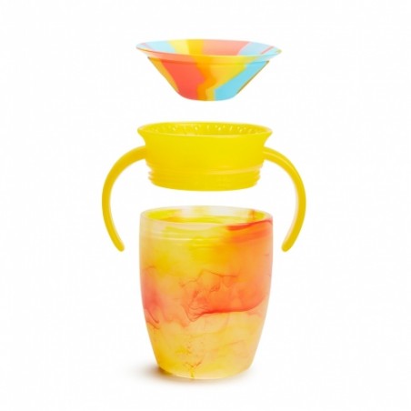 taza antigoteo miracle 360 con asas 200ml tropical munchkin