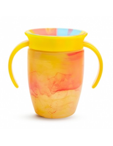 taza antigoteo miracle 360 con asas 200ml tropical munchkin
