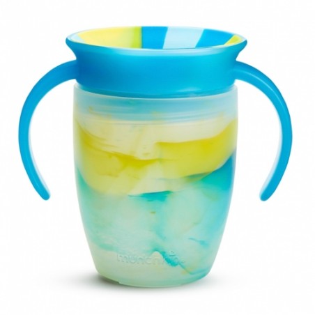 taza antigoteo miracle 360 con asas 200ml tropical munchkin