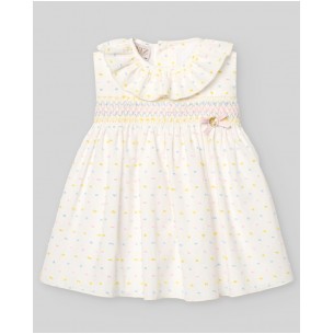 Vestido niña plumetti nido de abeja BICO PAZ Rodríguez