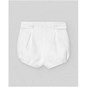 Pantalón corto niño piqué blanco VENTO PAZ Rodríguez
