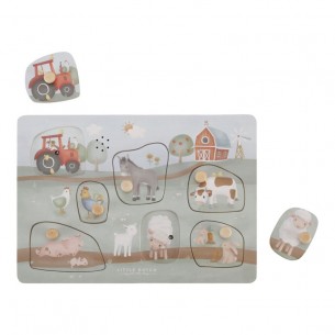 puzle con sonido pequena granja ld7140 little dutch