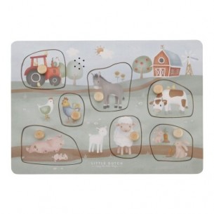 puzle con sonido pequena granja ld7140 little dutch 2