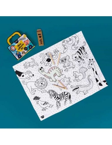 mini pocket omy para colorear 4 lapices color