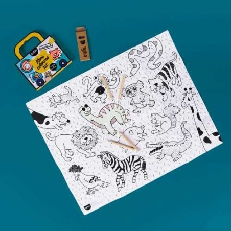 mini pocket omy para colorear 4 lapices color