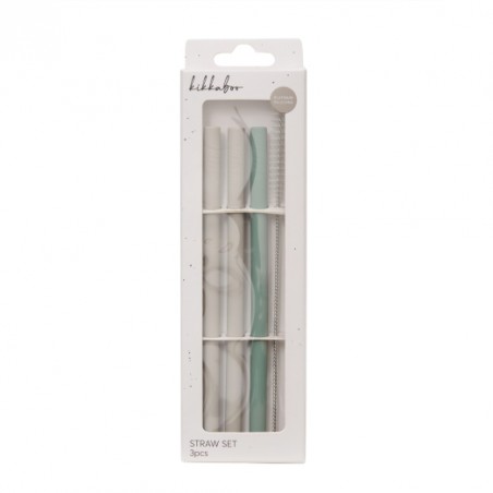 juego de pajitas 3 pzas silicona platinum kikkaboo