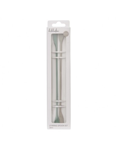cuchara agitadora set 2 pcs silicona platinum kikkaboo