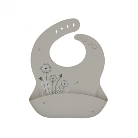 babero silicona platinum flora kikkaboo