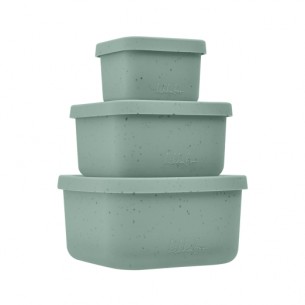 caja de aperitivos fiambreras set 3 pcs platinum silicona kikkaboo 2