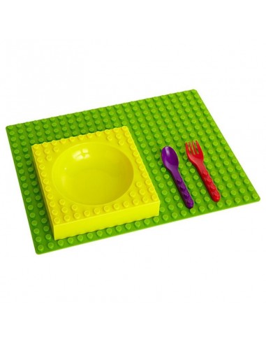 VAJILLA LEGO 4 PIEZAS PLACEMATIX