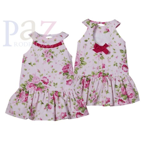 VESTIDO 55965 TELA INFANTIL PEONIA PAZ