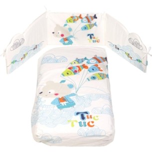 EDREDON 09600 +PROTECTOR 120X60 KIMONO NIÑO TUC TUC