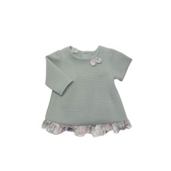 VESTIDO 99027 JERSEY CON VOLANTE NIDO PAZ RODRIGUEZ