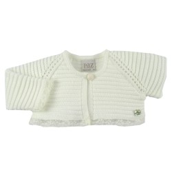 CHAQUETA CORTA 90690 CON PUNTILLA PAZ RODRIGUEZ