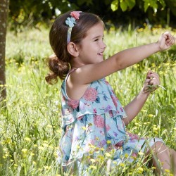 VESTIDO 95571 FLORAL VOLANTES PAZ RODRIGUEZ