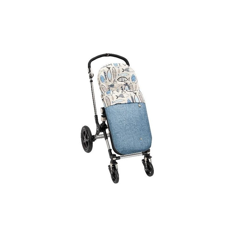 Paz RodrÍguez | Saco silla universal estampado peces | Colección Piscis
