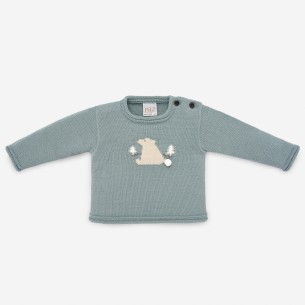 Jersey de punto con osito Polar Paz Rodríguez. Ref 10987