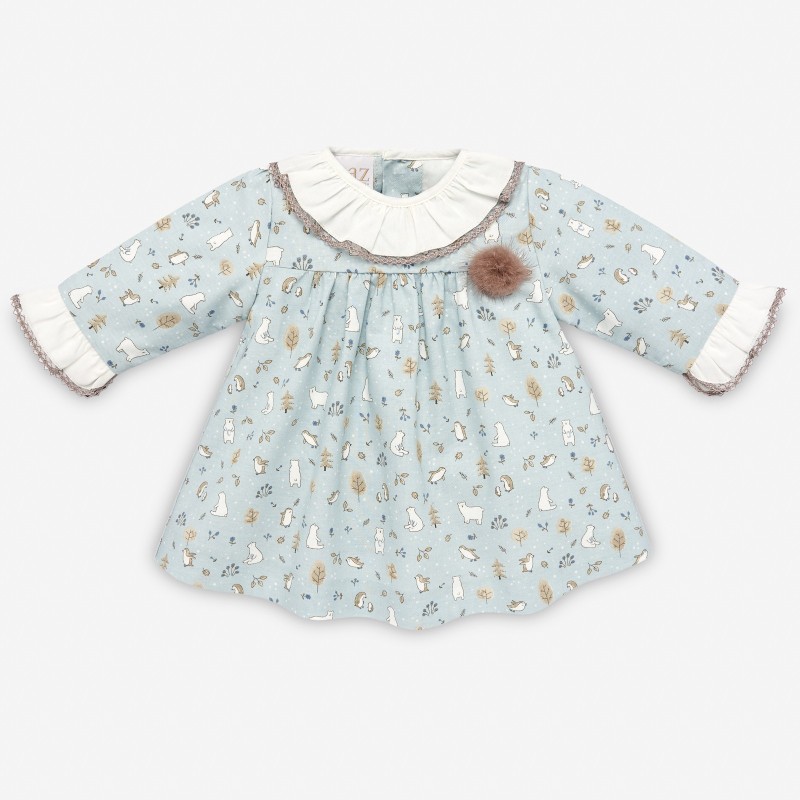 Vestido niña estampado animales Polar PAZ Rodríguez