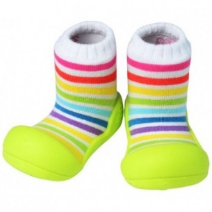 ZAPATO CON RAYAS MULTICOLOR RAINBOW ATTIPAS