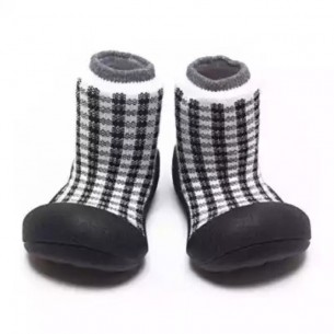 ZAPATO  VICHY BLANCO Y NEGRO CHESS ATTIPAS