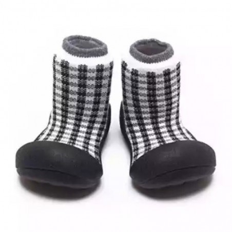 ZAPATO  VICHY BLANCO Y NEGRO CHESS ATTIPAS