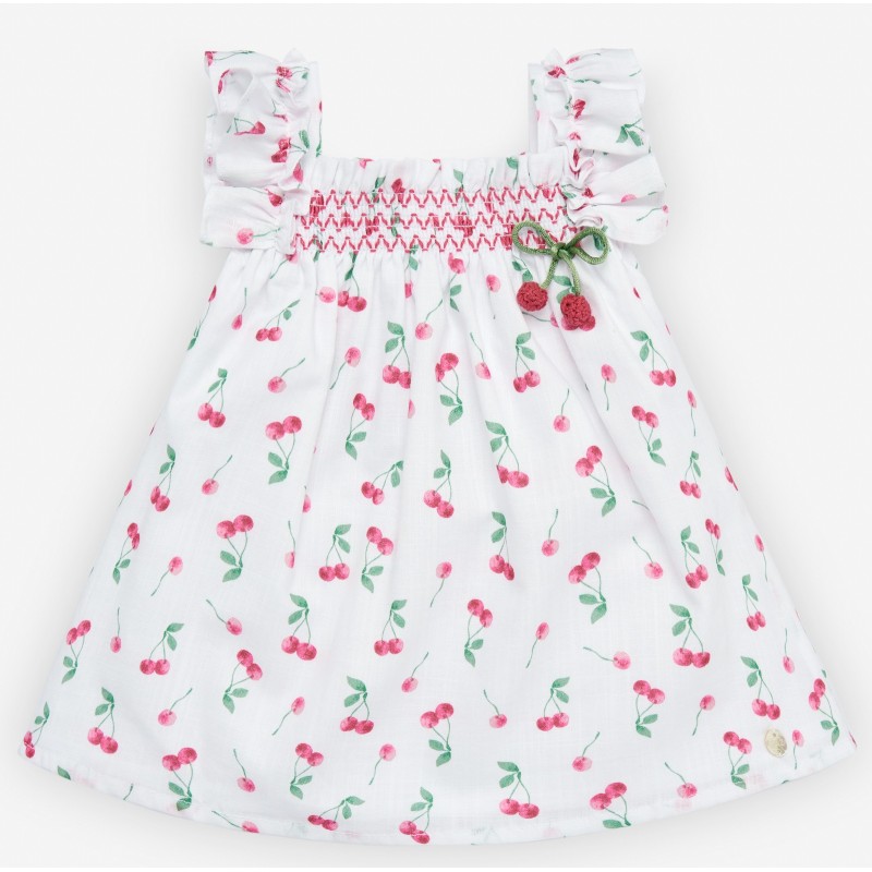 VESTIDO TIRANTES COLECCION CEREZAS PAZ RODRIGUEZ . REF.  25341
