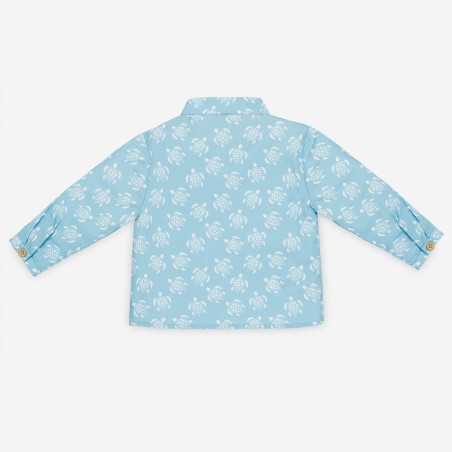 CAMISA DE TELA ESTAMPADA COLECCION TORTUGAS PAZ RODRIGUEZ Ref. 25513