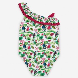 Bañador niña estampado tucanes PAZ Rodríguez 2