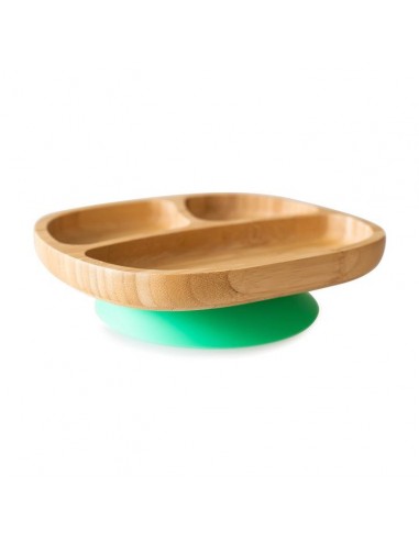 PLATO DE BAMBÚ CON 3 COMPARTIMENTOS ECOLÓGICO RASCALS