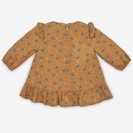 Vestido bebé estampado de plumas Cima PAZ Rodríguez