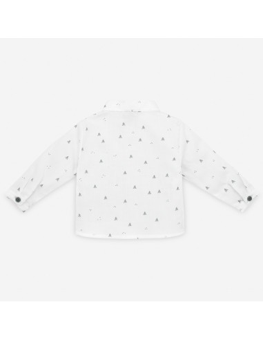 CAMISA NIÑO CUELLO MAO PRADERA 35157 PAZ RODRIGUEZ Estampado abetos