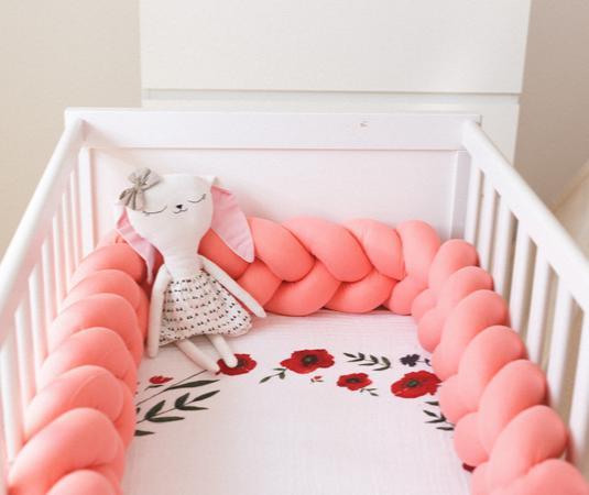 Trenza protector cama o cuna bebé